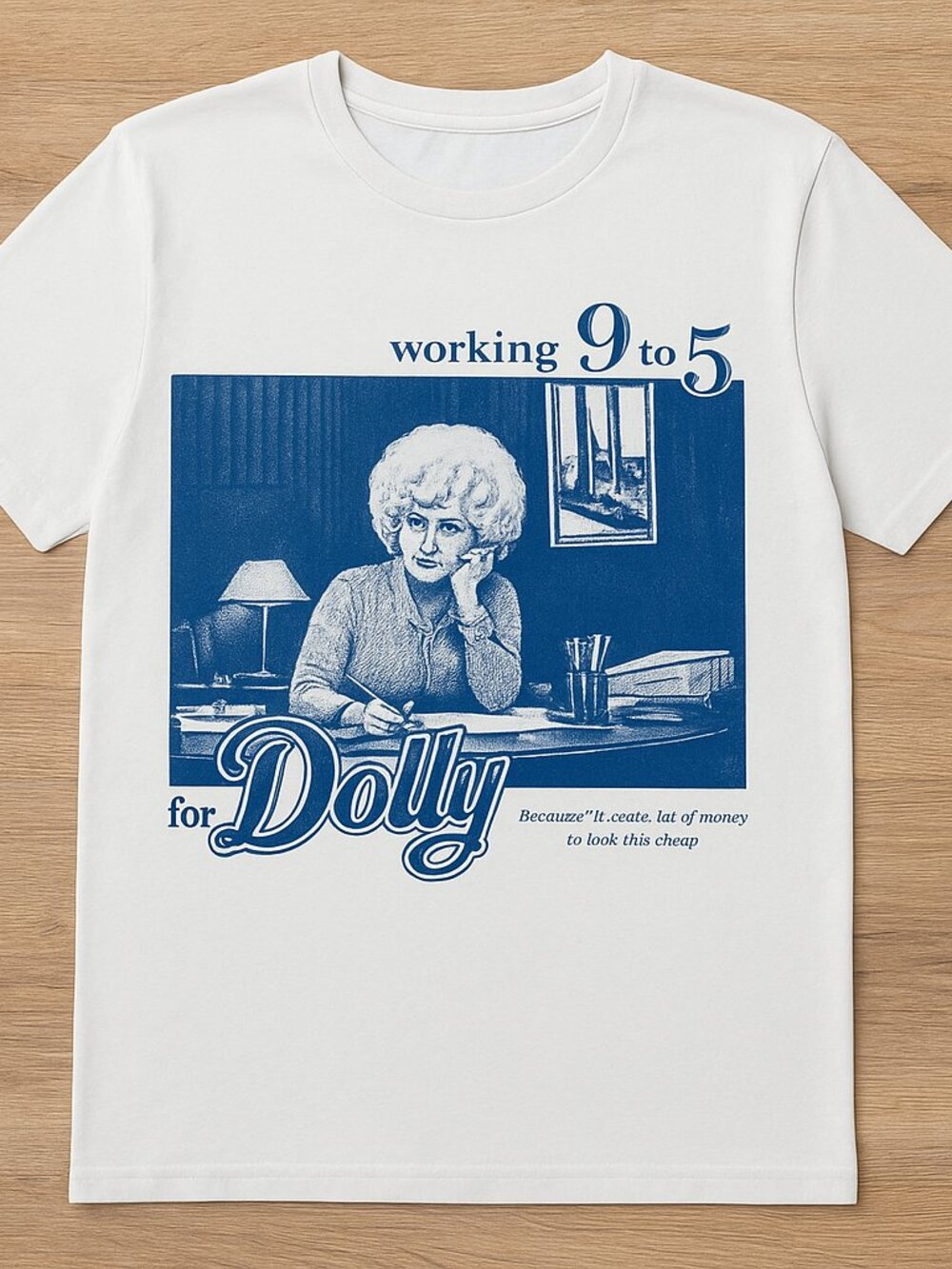 Working 9 to 5 for Dolly Graphic Tee | Vintage Retro Office T-Shirt
